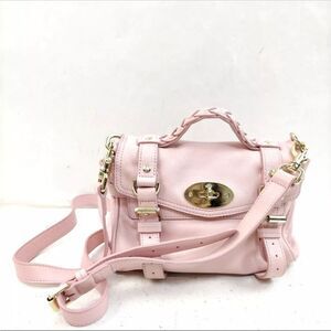 Auth Mulberry Pale Pink Mini Alexis 2way Crossbody Top Handle Satchel Preloved